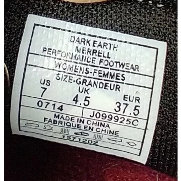 Merrell Women’s Size 7 Kamori Loafers Dark Earth Suede Leather Slip-on Shoes - Picture 8 of 9